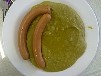 Parek, hrachova kase, okurka